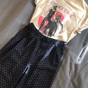 Quirky pleated pants